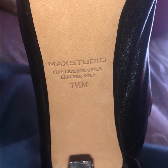 max studio leather boots